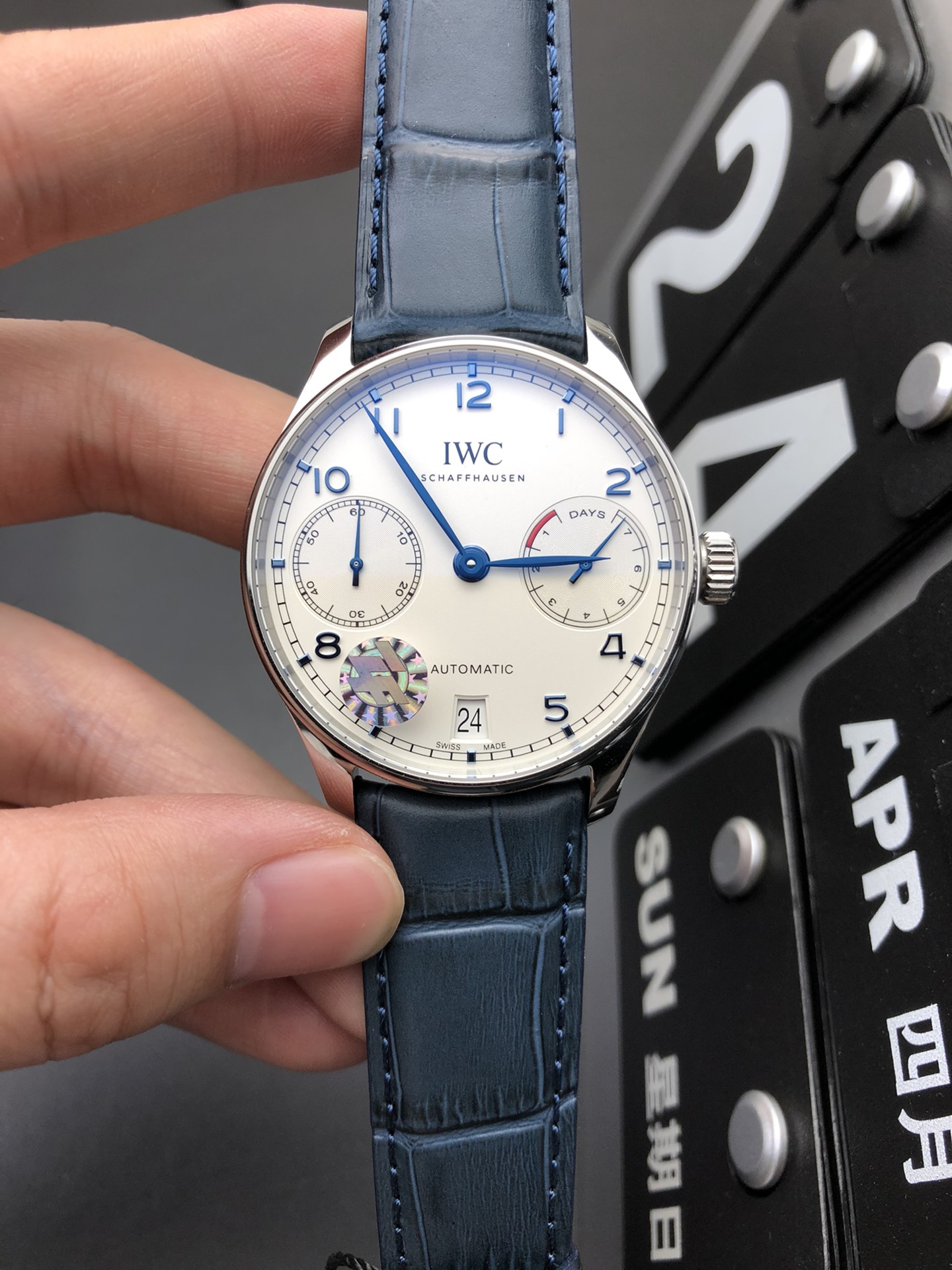 IWC 白面蓝针葡七