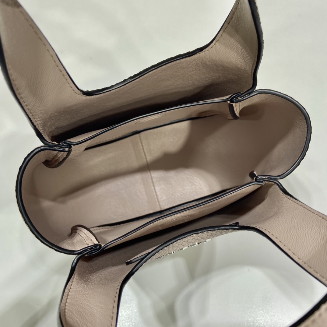 PRADA普拉达进口鹿皮纹迷你菜篮子1BA349