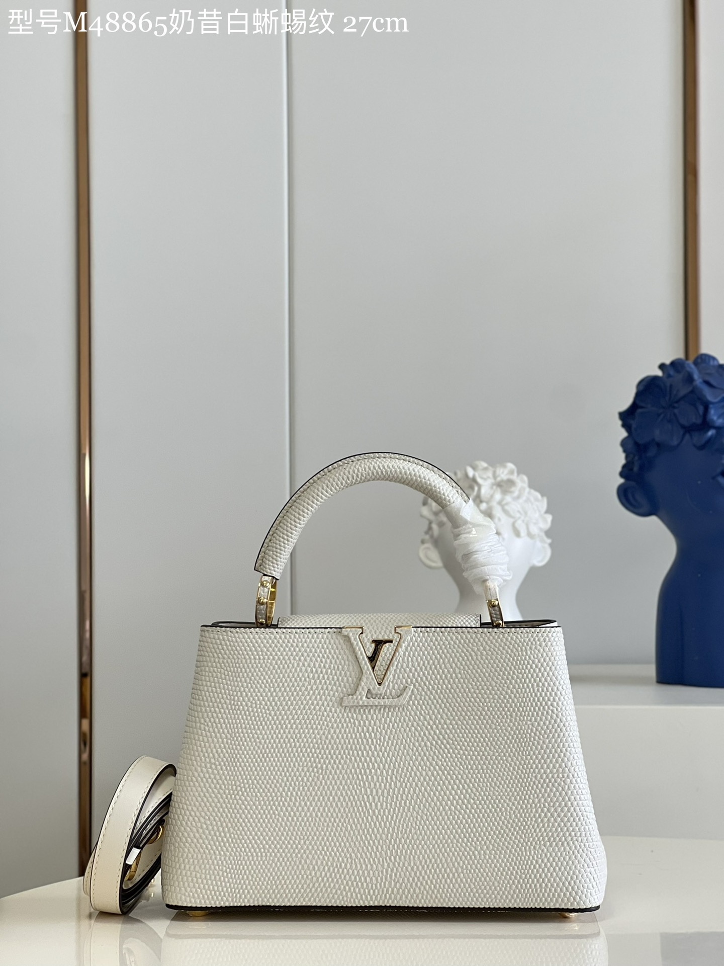 Louis Vuitton LV Capucines Bags Handbags Milkshake White Calfskin Cowhide M48865