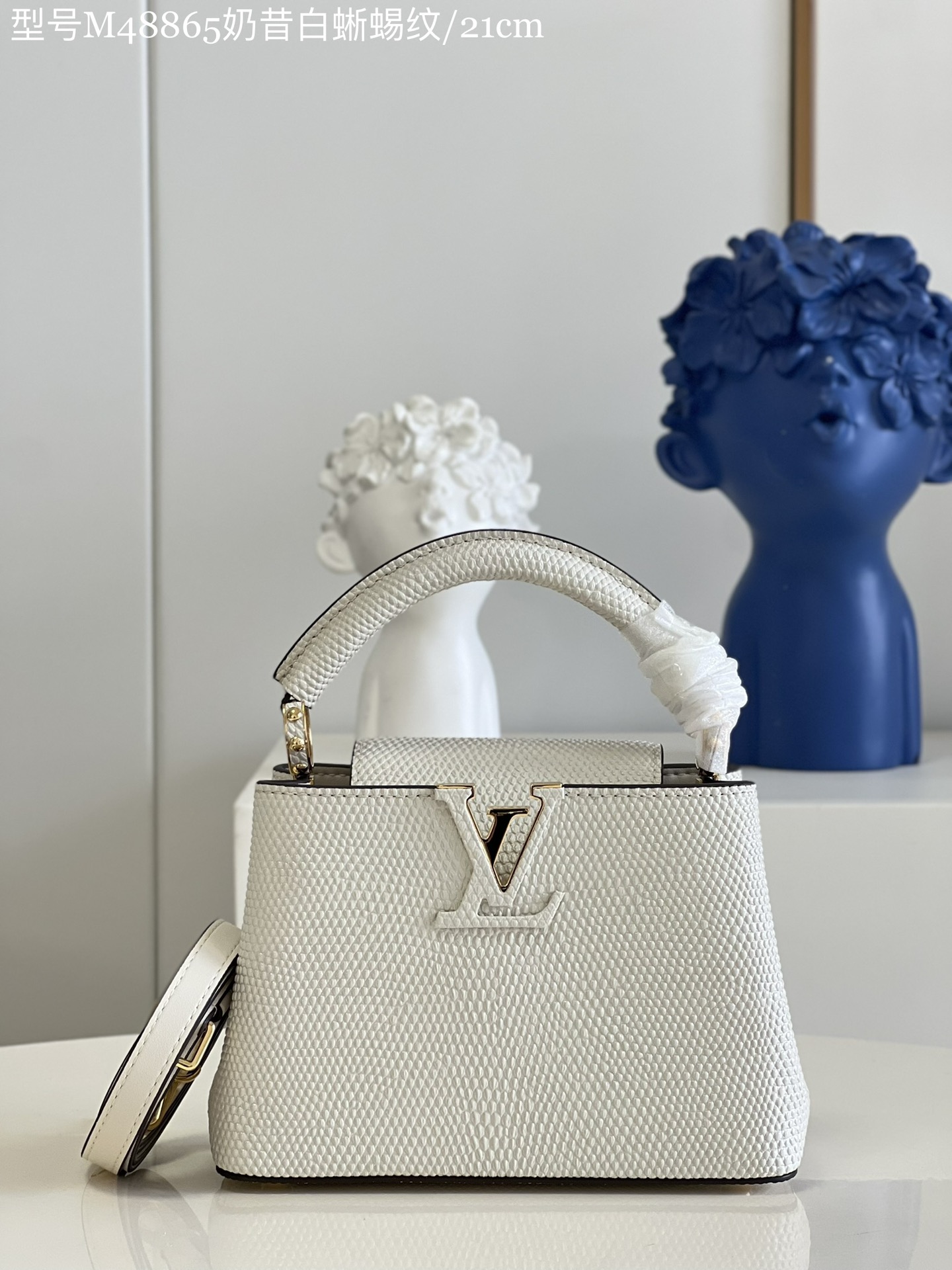 Louis Vuitton LV Capucines Bags Handbags Milkshake White Calfskin Cowhide Mini M48865