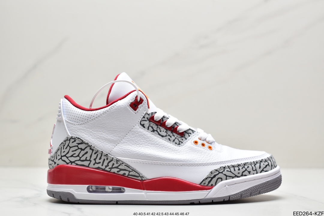 370 纯原Air Jordan 3 Retro ”Cardinal Red” 白酒红 CT8532-126