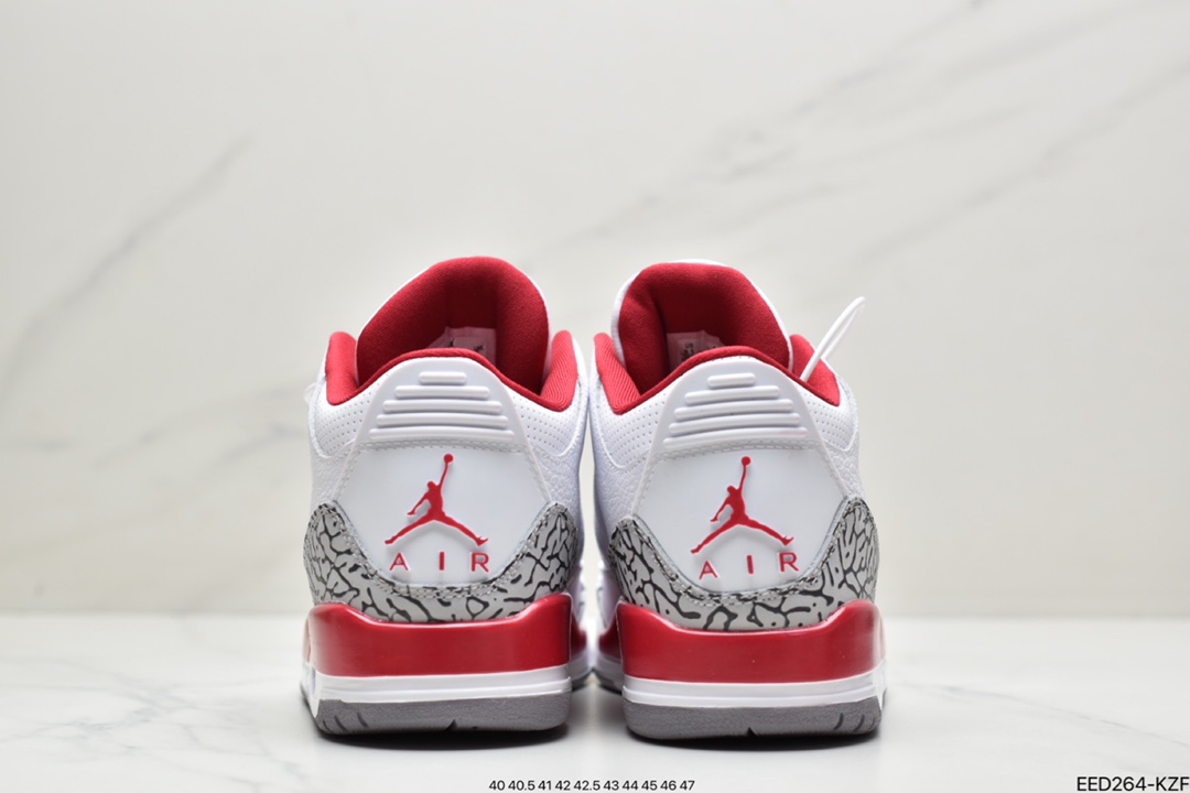 370 纯原Air Jordan 3 Retro ”Cardinal Red” 白酒红 CT8532-126