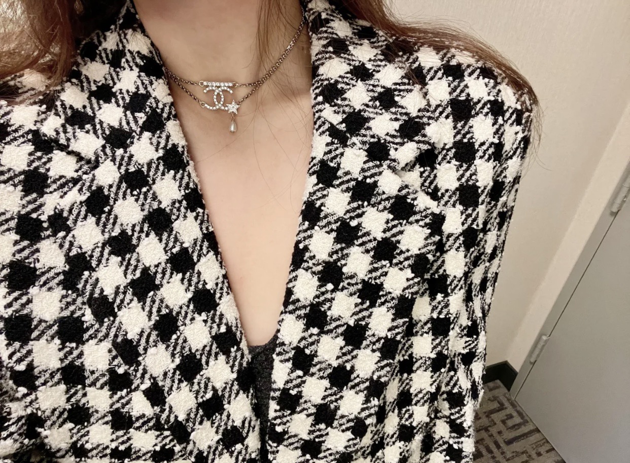 Chanel 香奶奶星星项链 效果图