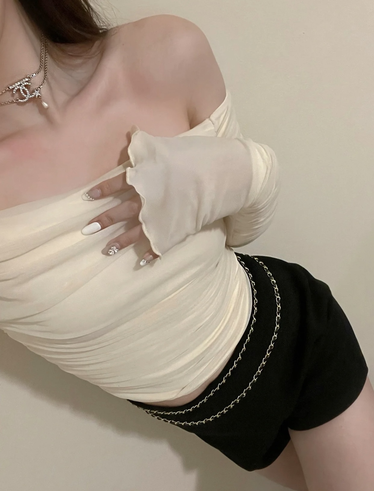 Chanel 香奶奶星星项链 效果图