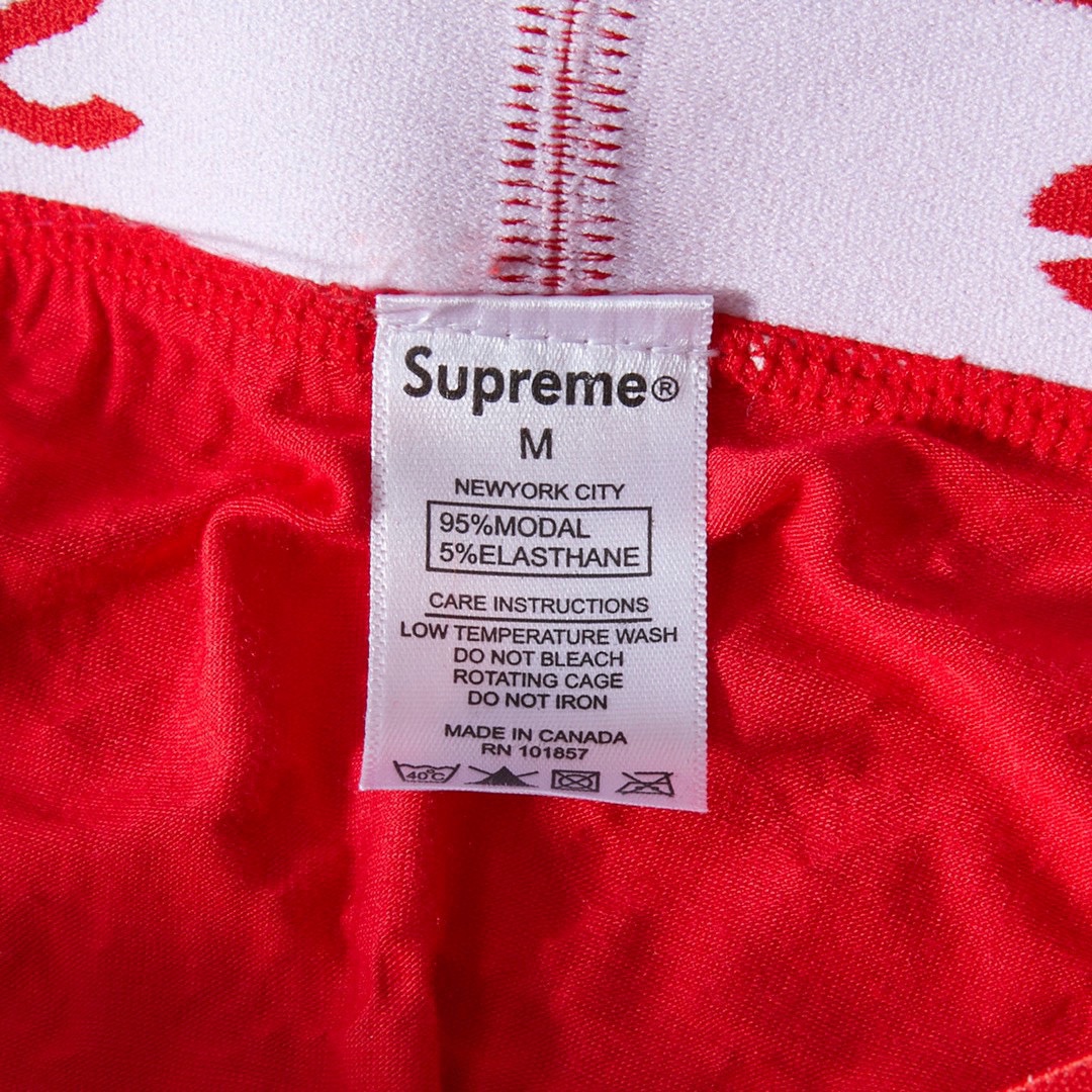 LVxSuPreme联名louisvuitton满印老花logo礼盒三条装内裤louisvuittons