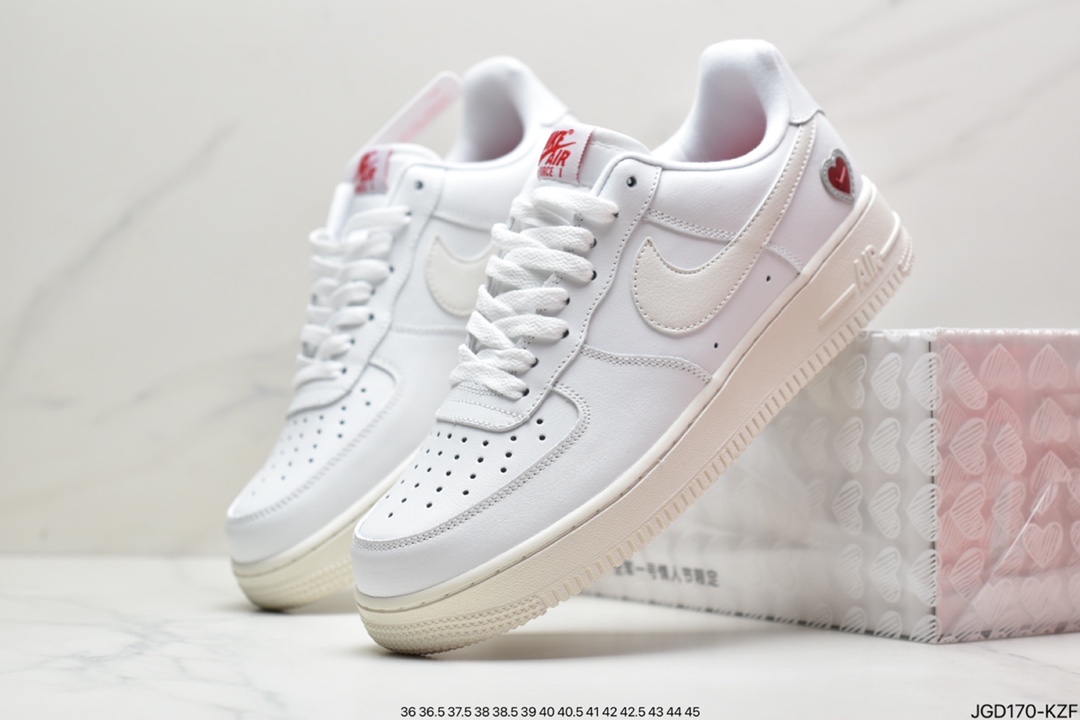 180 耐克Nike Air Force 1“ Valentine’s Day”空军一号白红情人节 DD7117-100