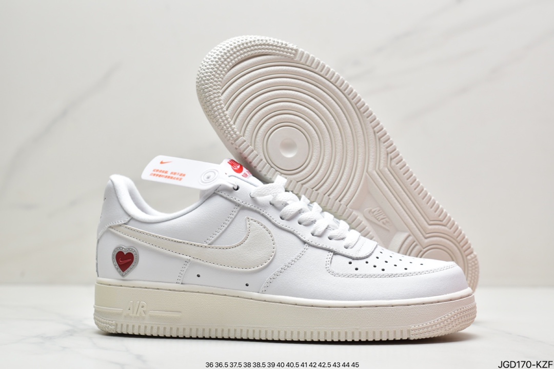 180 耐克Nike Air Force 1“ Valentine’s Day”空军一号白红情人节 DD7117-100