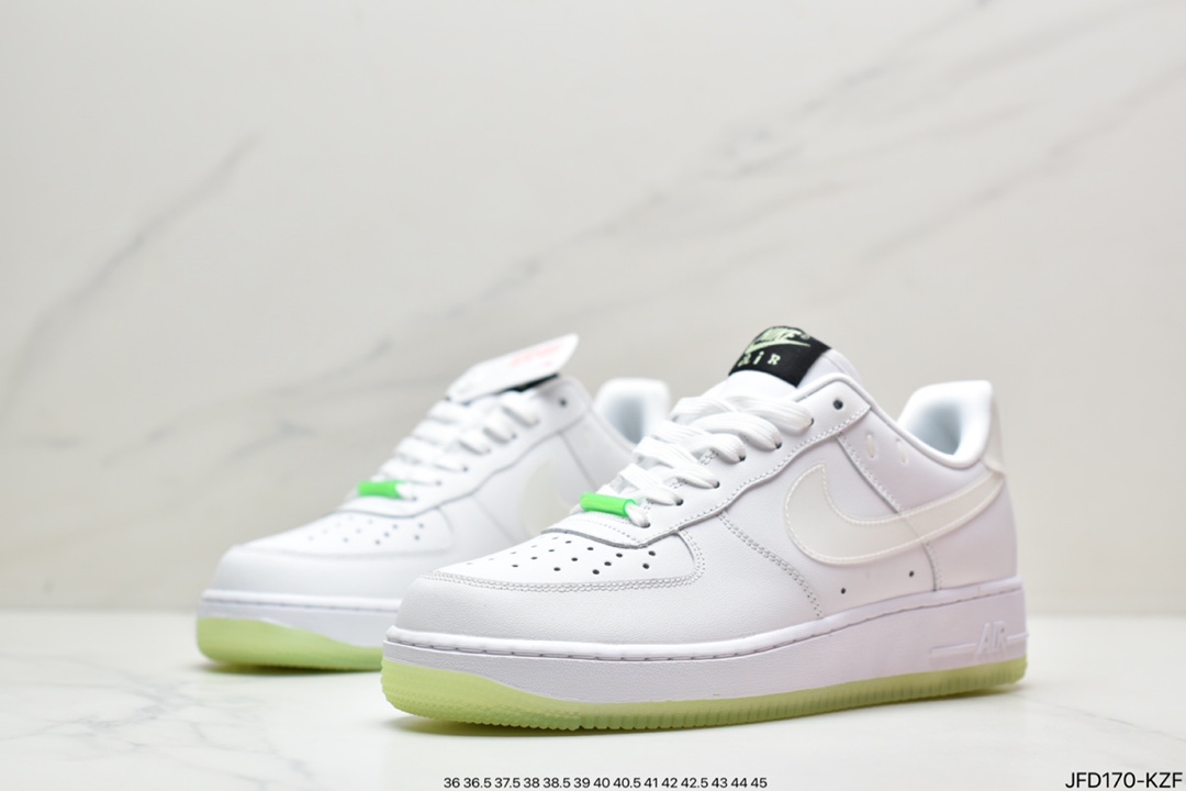 170 耐克 Nike Air Force 1 Low “Have A Nike Day”笑脸夜光空军一号低帮休闲板鞋 CT3228-100