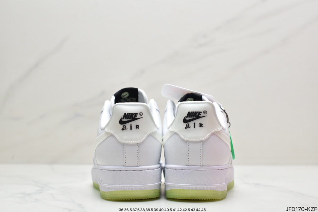 170 耐克 Nike Air Force 1 Low “Have A Nike Day”笑脸夜光空军一号低帮休闲板鞋 CT3228-100