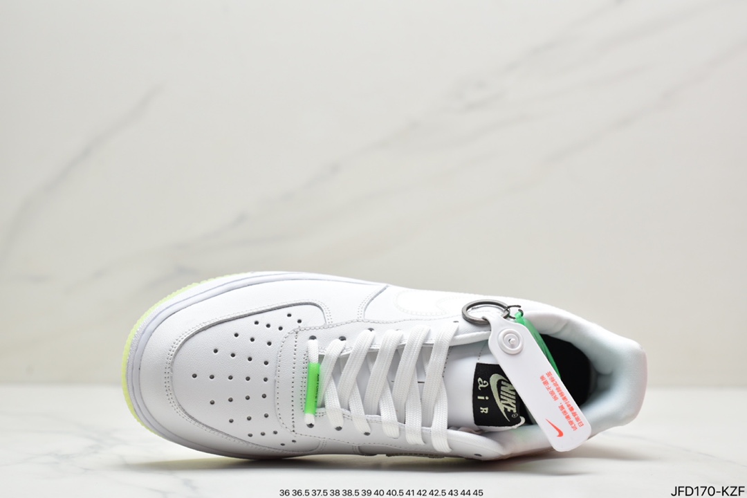 170 耐克 Nike Air Force 1 Low “Have A Nike Day”笑脸夜光空军一号低帮休闲板鞋 CT3228-100