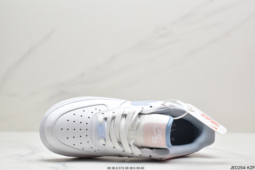 150 耐克Air Force1’ 07 蓝粉双钩原楦头原纸板 CW1574-100