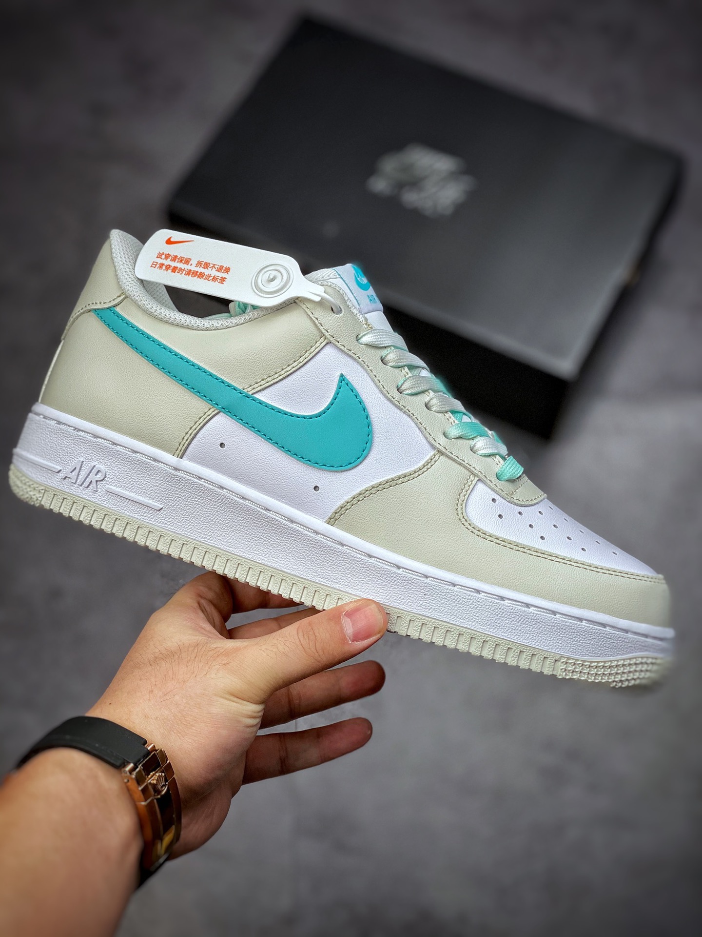 220 Nike Air Force 1 Low 07 灰白蓝勾 LZ6699-555