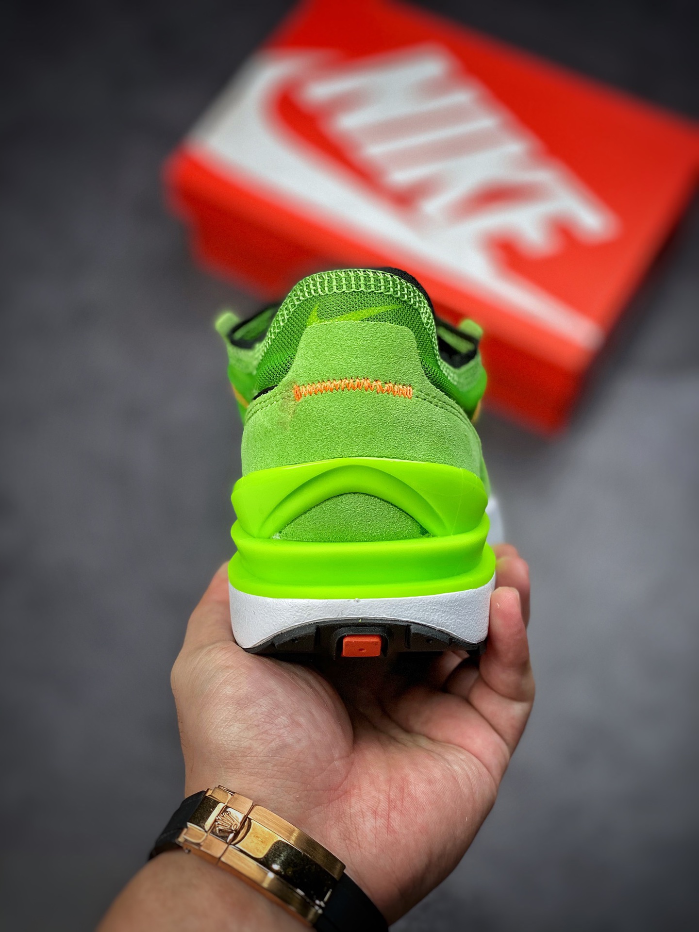 220 Nike Waffle One 复古运动休闲鞋 黑绿 DA7995-300