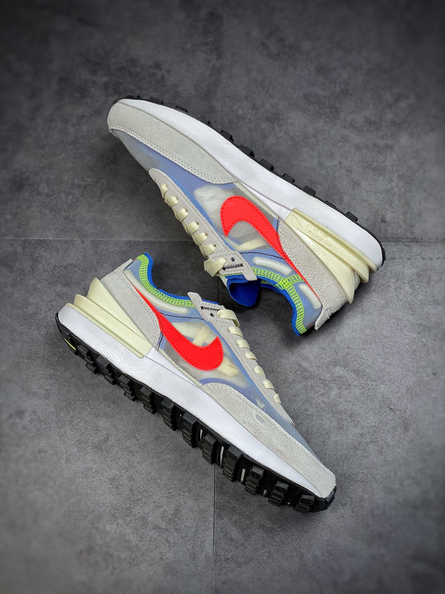 220 Nike Waffle One 复古运动休闲鞋 米蓝橙 DA7995-101