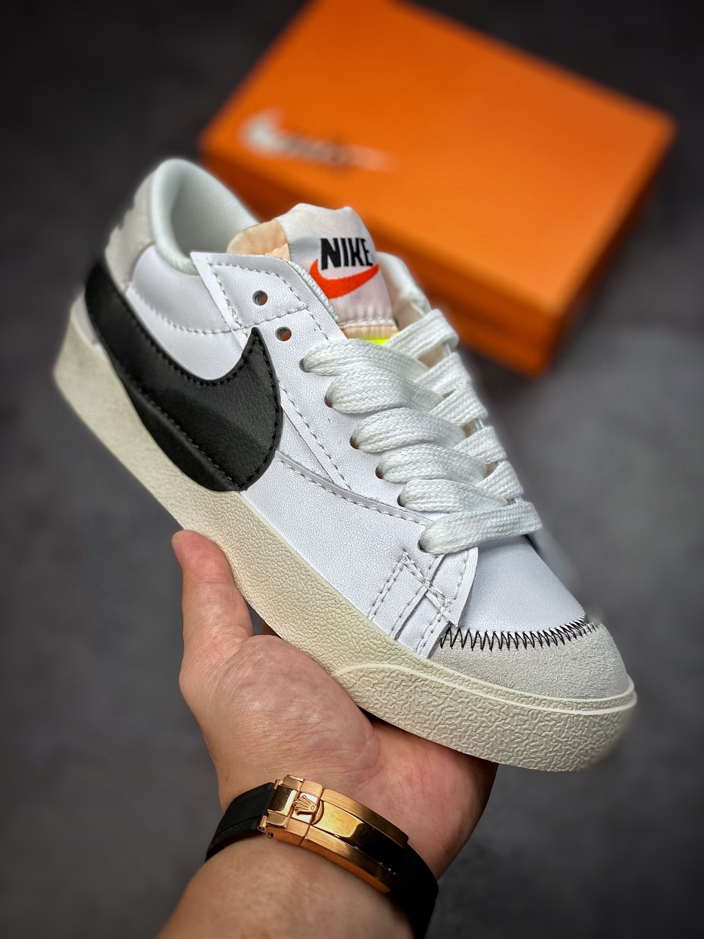 150 Nike Blazer Low’77 Jumbo 白灰黑 经典百搭低帮板鞋 DQ1470-101