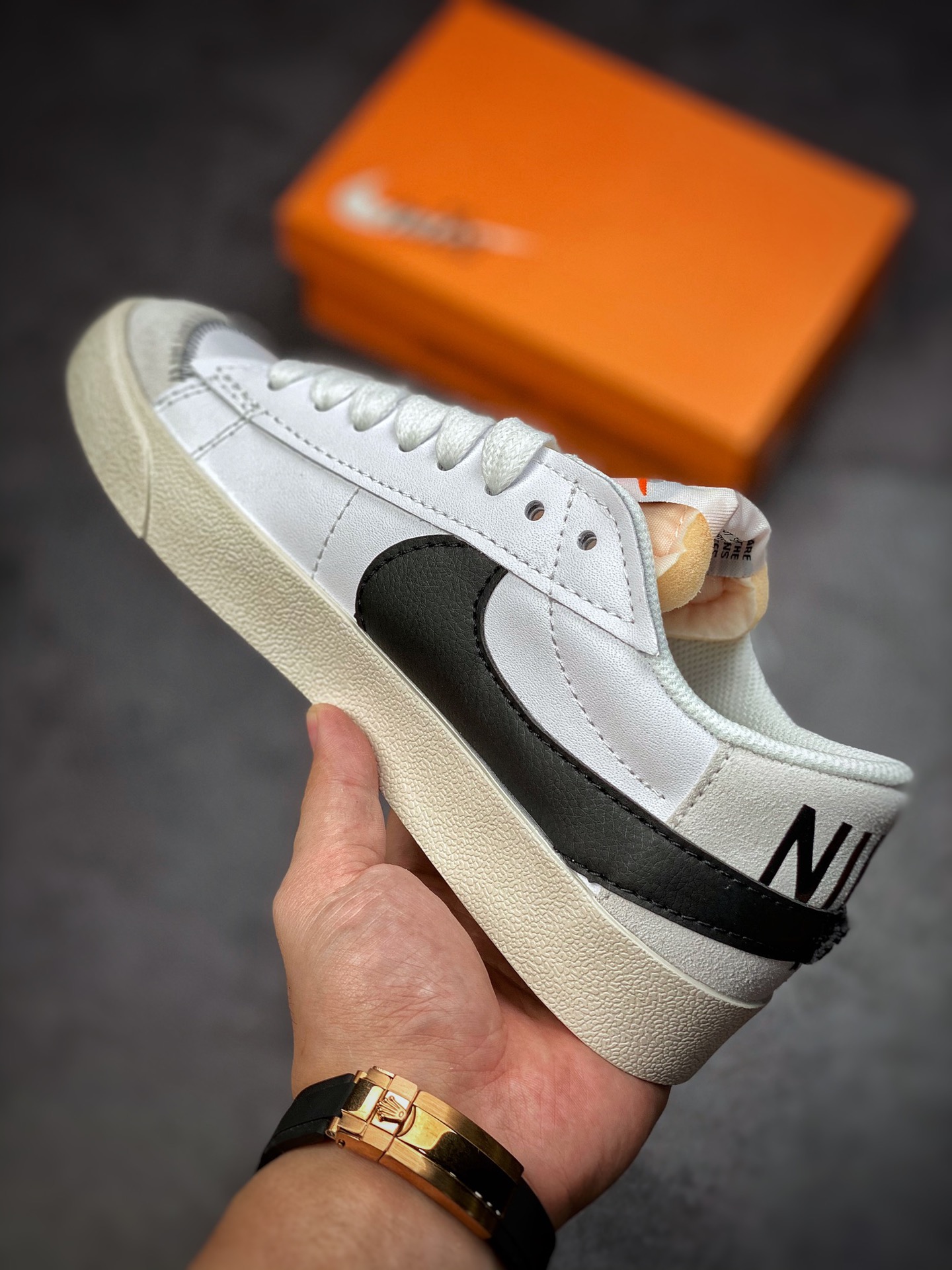 150 Nike Blazer Low’77 Jumbo 白灰黑 经典百搭低帮板鞋 DQ1470-101