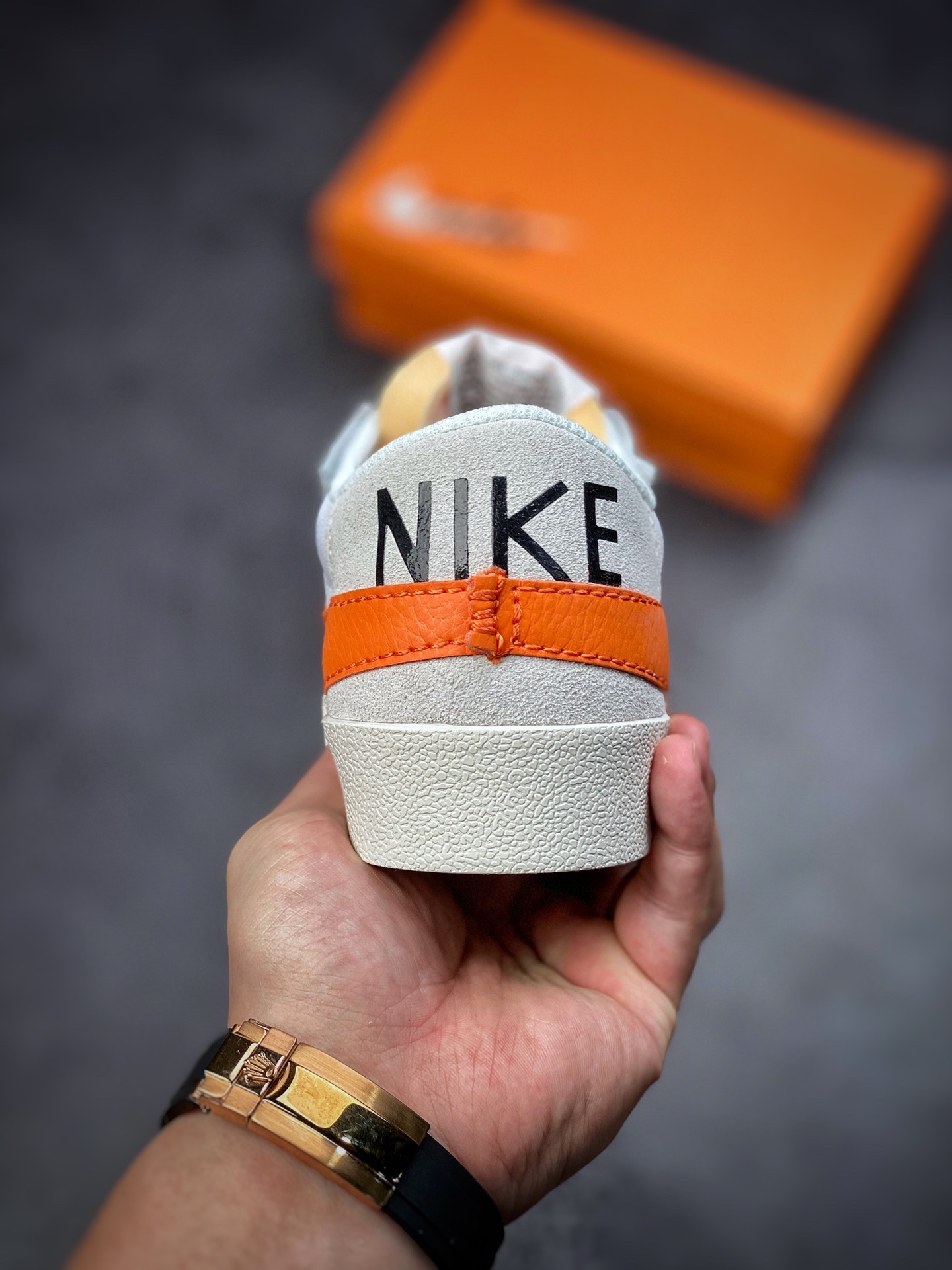 150 Nike Blazer Low’77 Jumbo 白灰橙 经典百搭低帮开拓者休闲运动板鞋DN2158-100