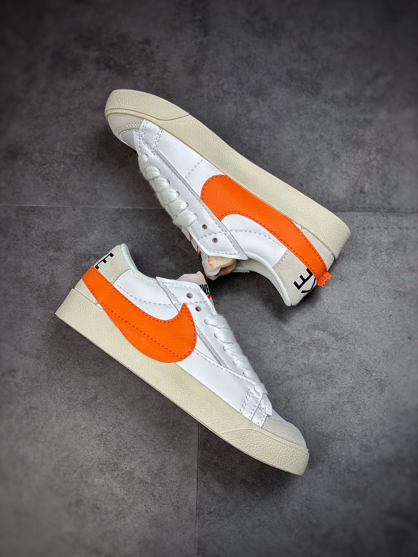 150 Nike Blazer Low’77 Jumbo 白灰橙 经典百搭低帮开拓者休闲运动板鞋DN2158-100