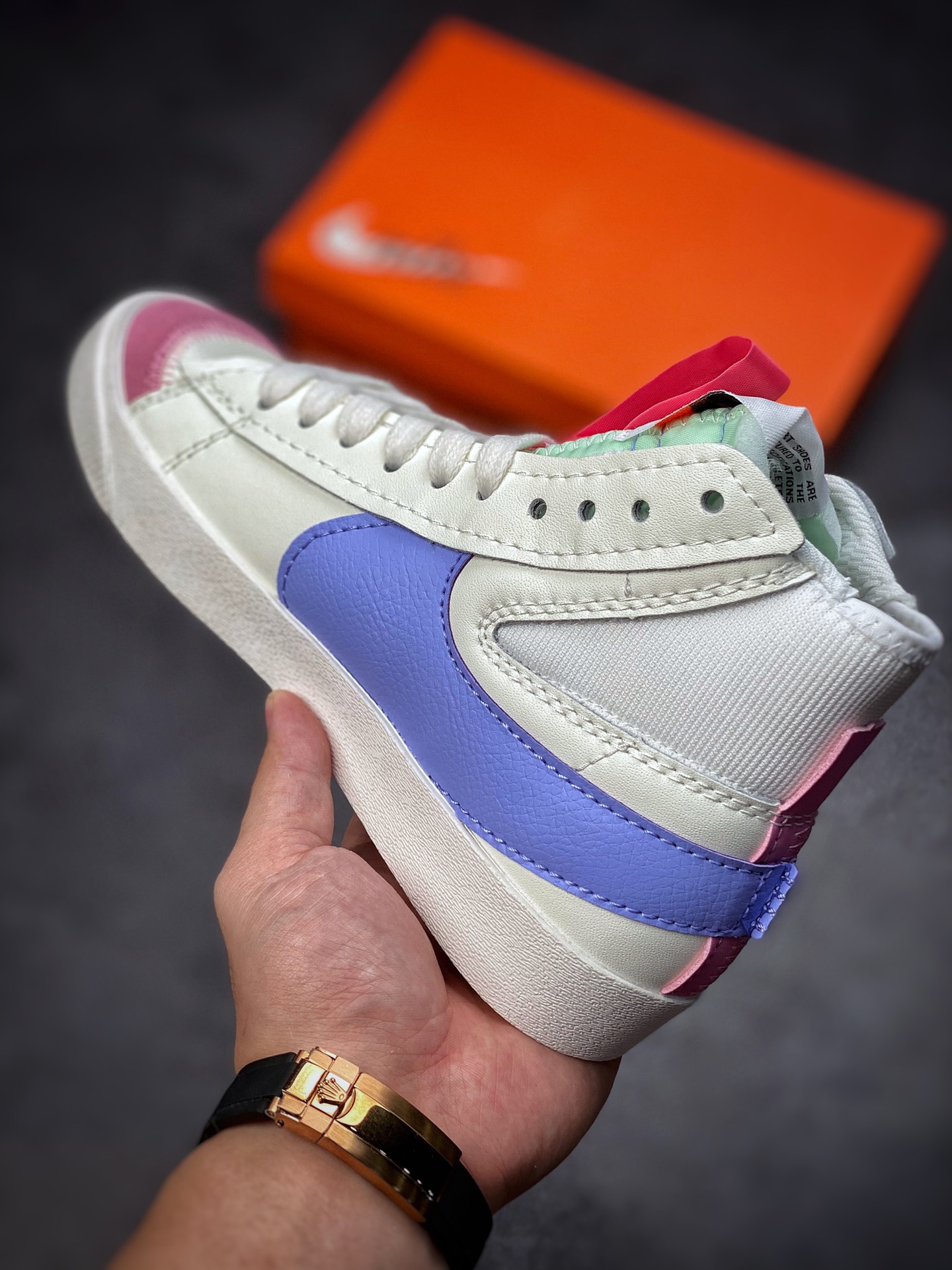 160 Nike Blazer Mid’77 Jumbo 白紫粉 经典百搭低帮开拓者休闲运动板鞋 DO8909-167