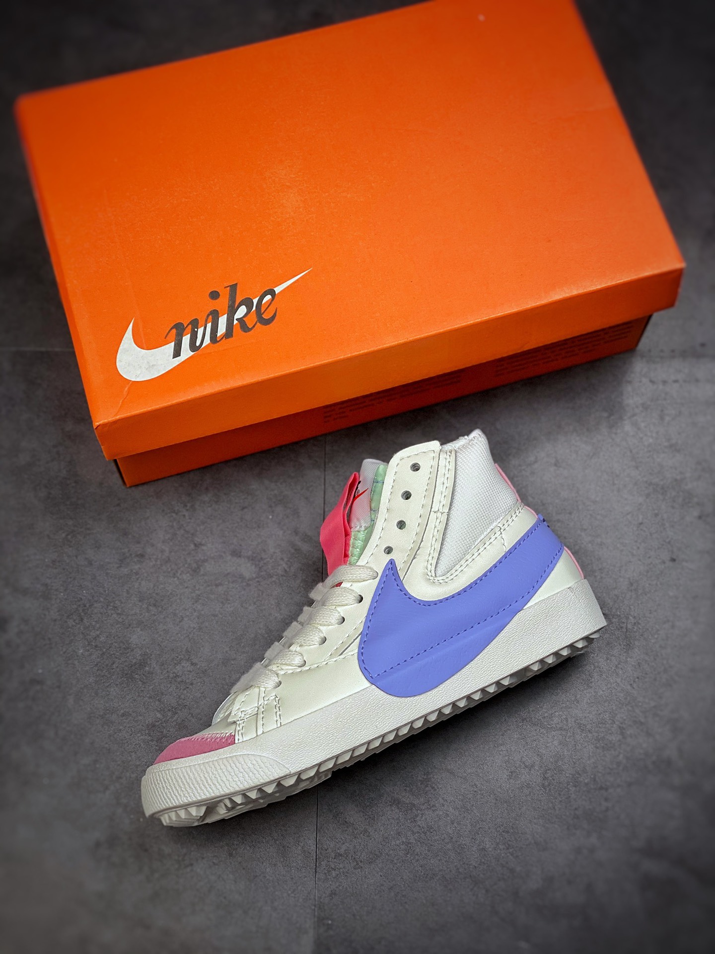 160 Nike Blazer Mid’77 Jumbo 白紫粉 经典百搭低帮开拓者休闲运动板鞋 DO8909-167