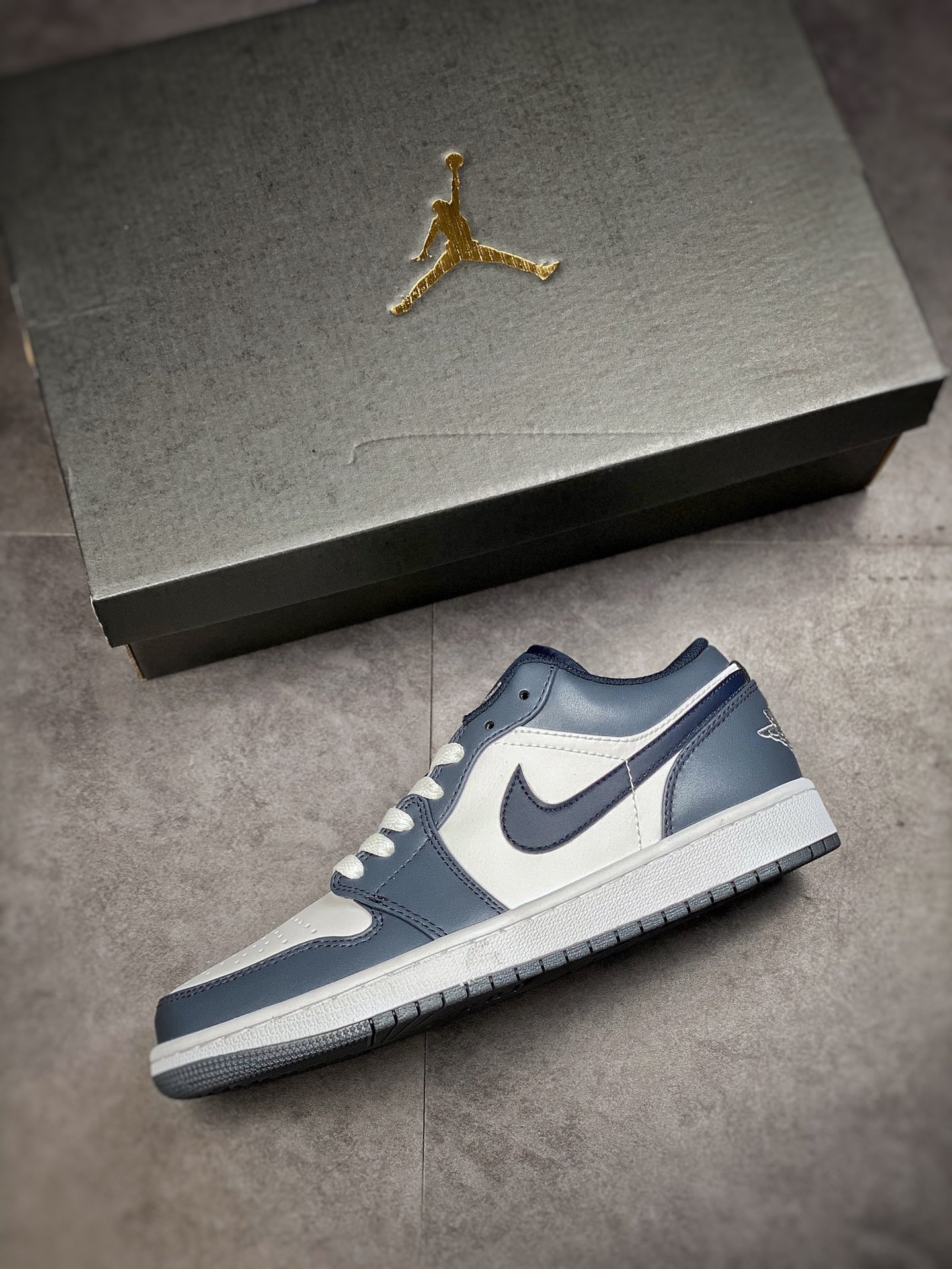 200 Air Jordan 1 Low 黑曜石 市面唯一头层 AJ1乔1低帮休闲板鞋553558-414