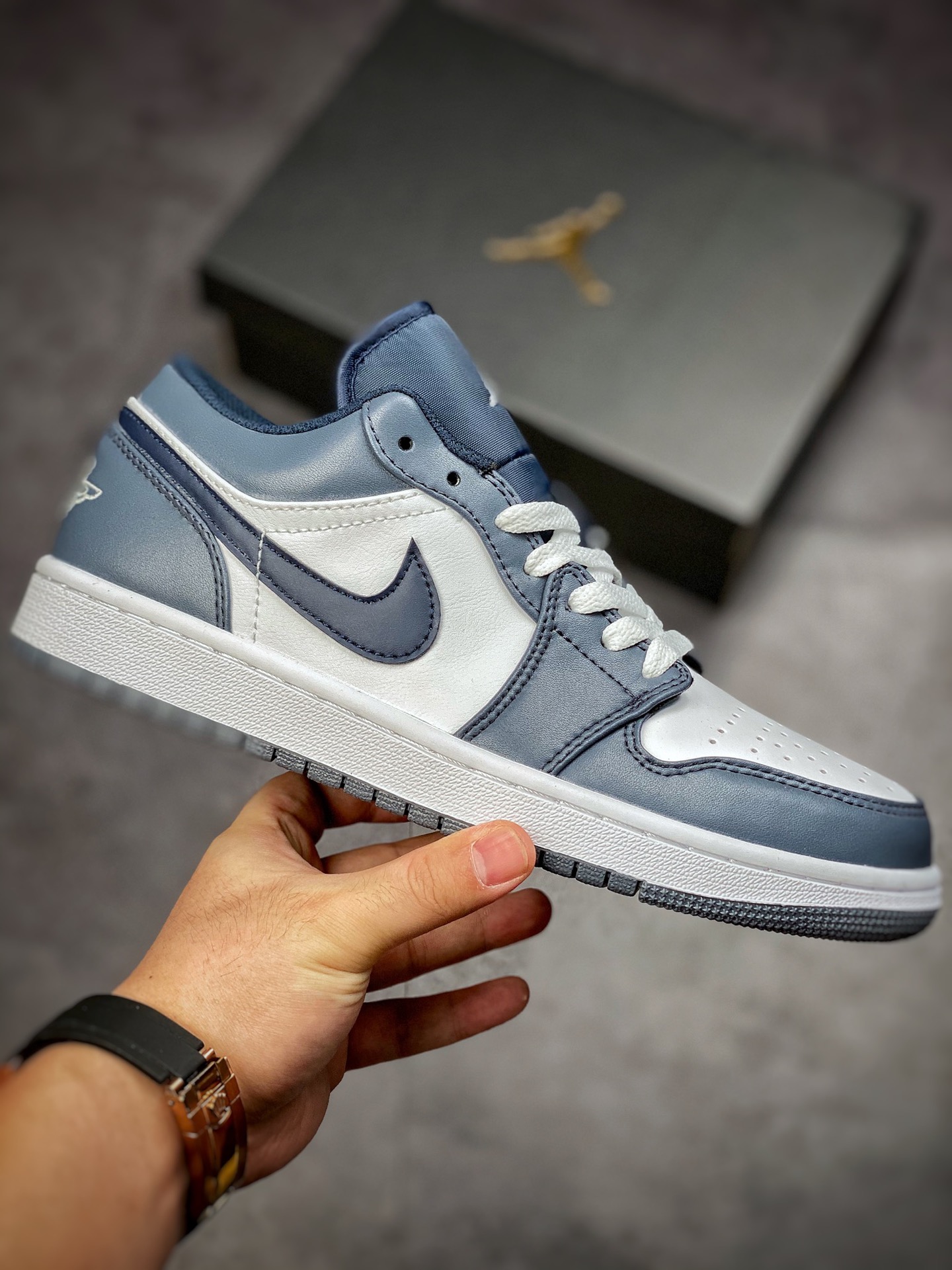 200 Air Jordan 1 Low 黑曜石 市面唯一头层 AJ1乔1低帮休闲板鞋553558-414