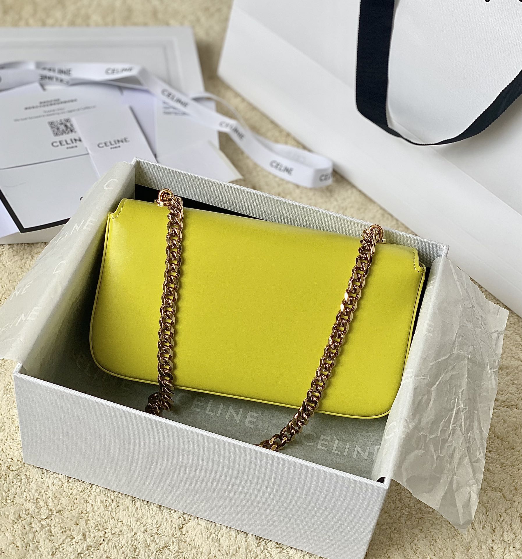 CELINE赛琳CUIR TRIOMPHE 凯旋门链条肩背包199242