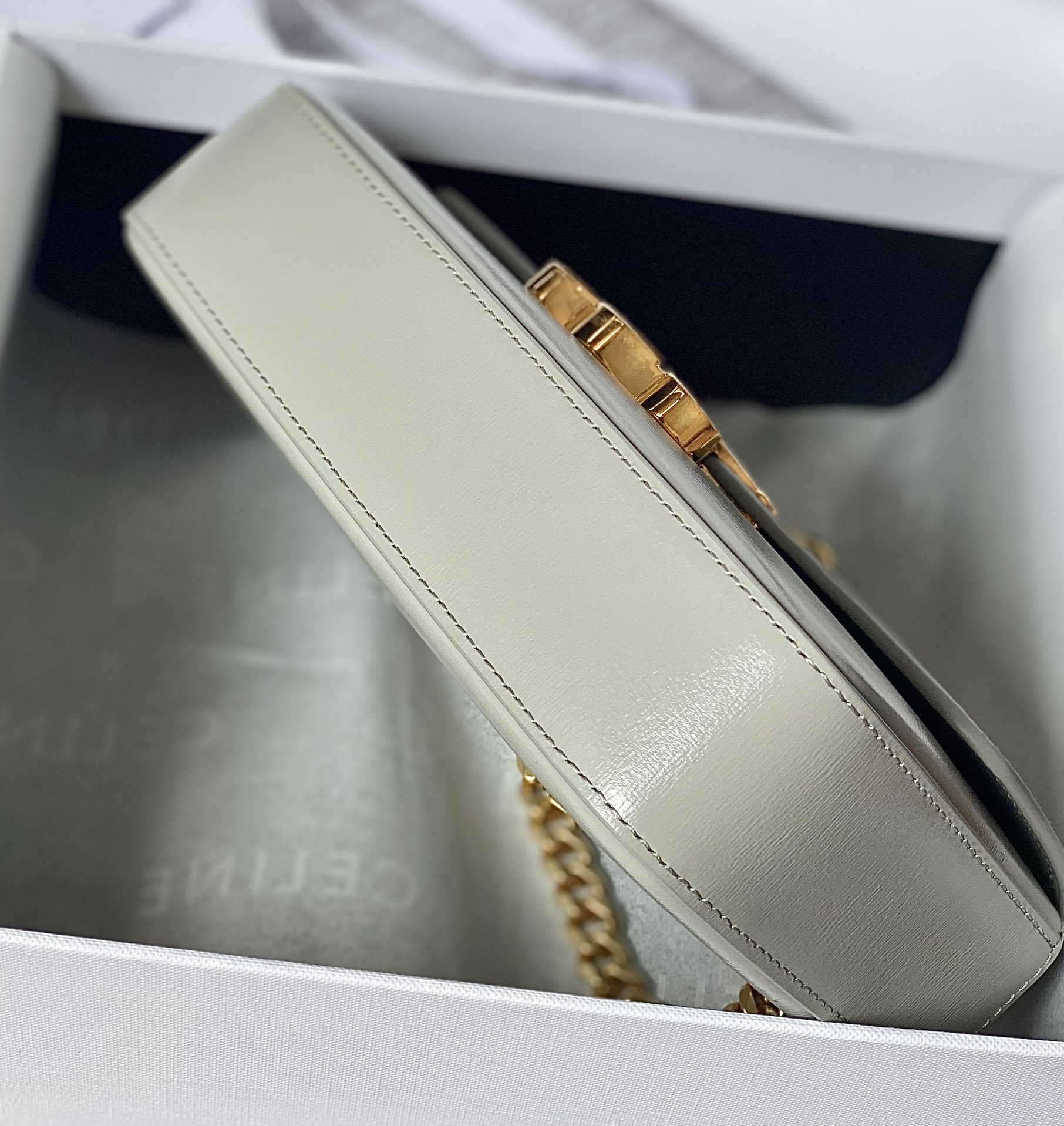 CELINE 秀场新品 最新经典款链条腋下包 197992灰