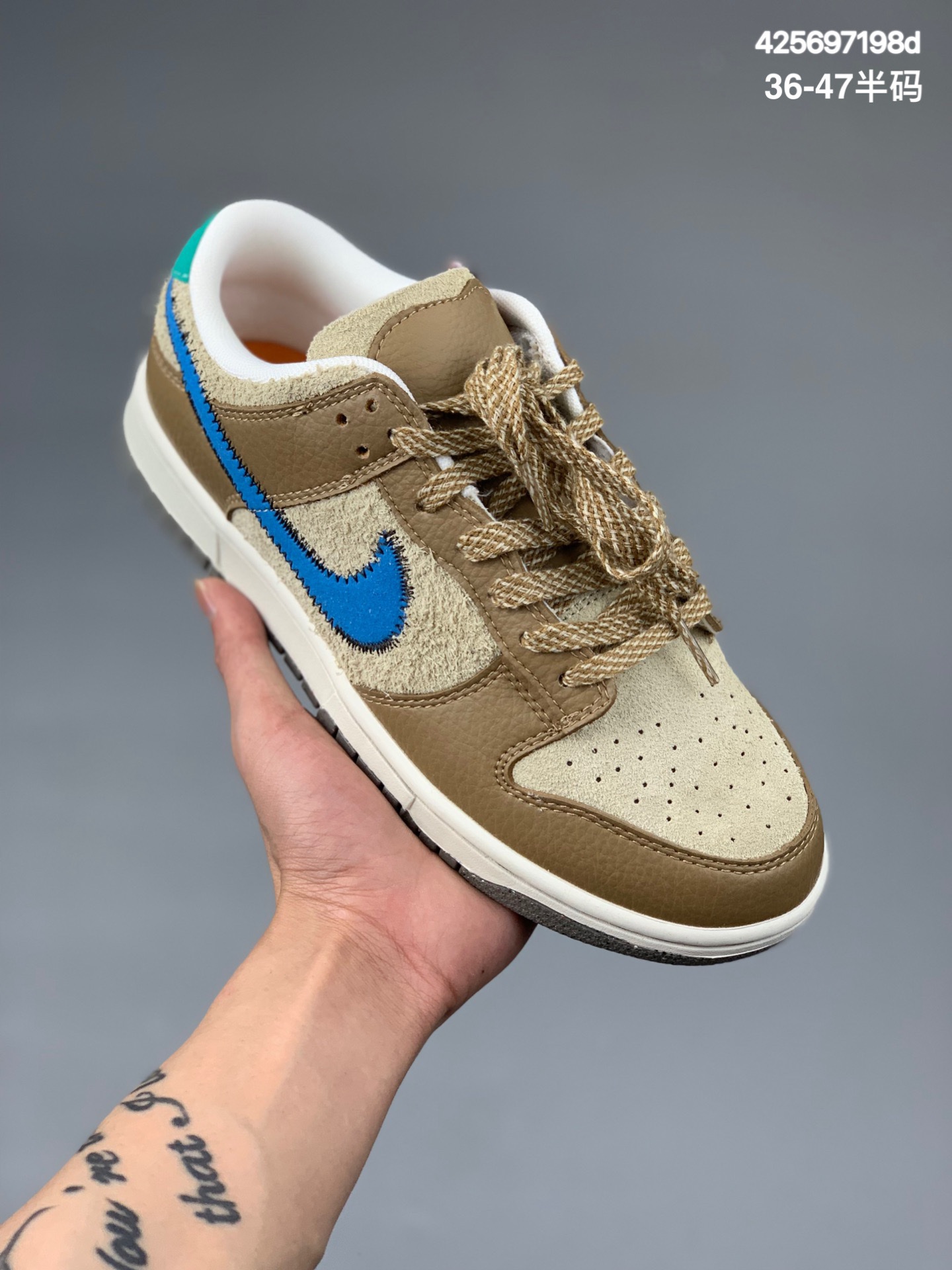 
  Nike SB Dunk Low 棕色 大厂出品 极力推荐 原装头层材料 独家版型蒸餾加工 帶來的是更好的视觉和脚感体验 大厂纯原品质出货 清洁度 电绣工艺 皮料切割干净无任何毛边 细节完美 货号：DO6712-200 
尺码：36-47.5（带半码）
编码：425697198d