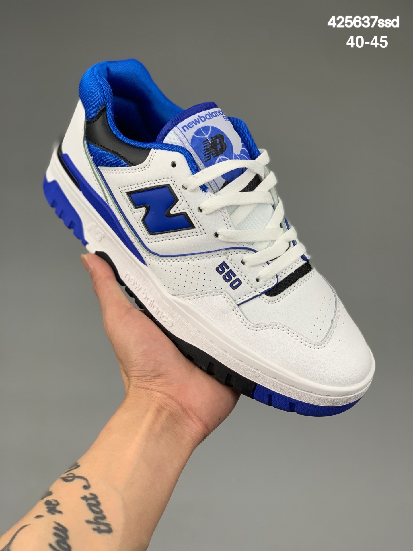 
复古新选择，NB新百伦New Balance BB550系列经典复古低帮休闲运动篮球板鞋时尚潮流配色
尺码:  40-45
货号:  BB550CL1
编码：425637ssd