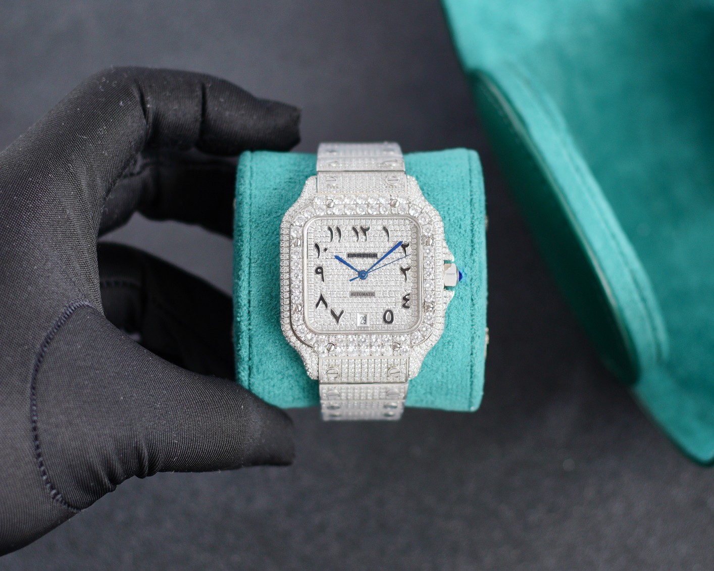 Cartier 卡地亚山度士 满天星震撼来袭 整表研发到成品历时2年 采用最先进的镶嵌工艺