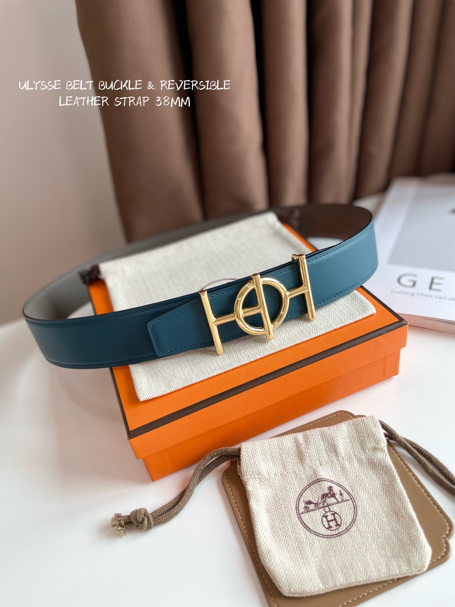 爱马仕 Hermès 奢华工坊高定皮带腰带配饰 #38859B8B 3
