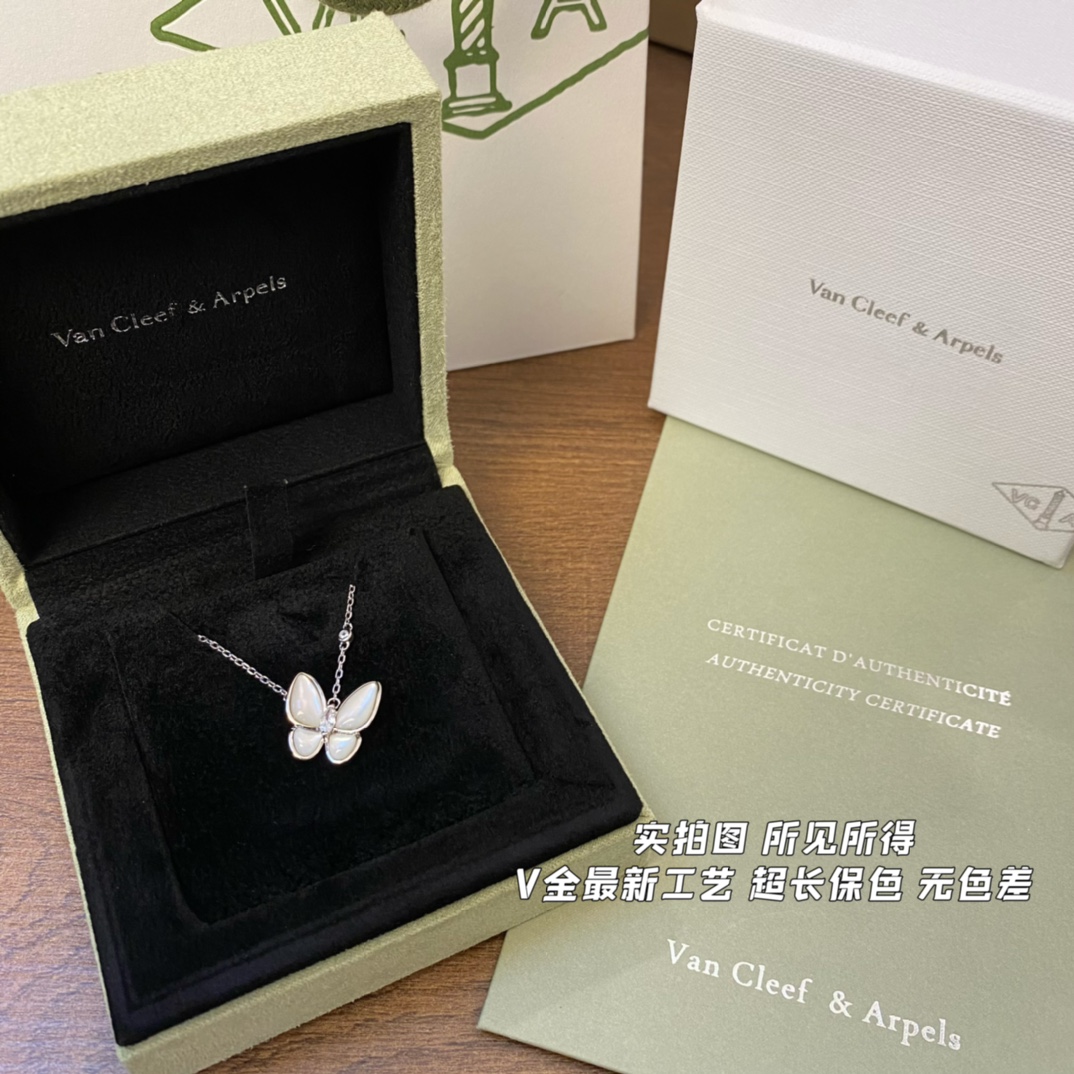 VCA earrings, VCA necklace