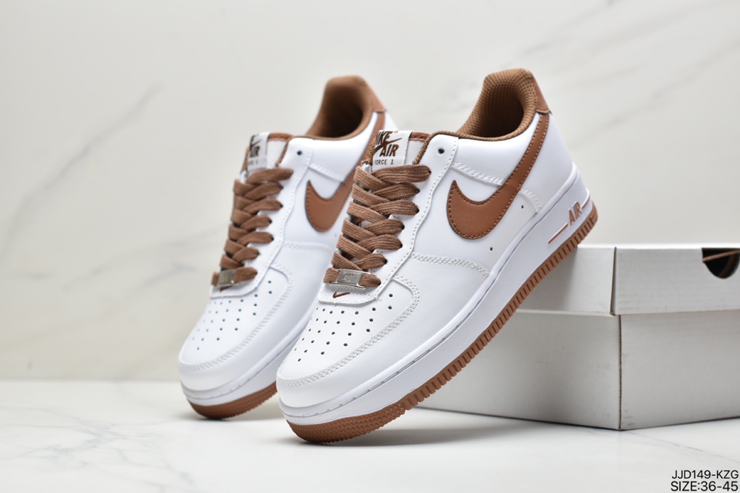 130 真标耐克Nike Air Force 1 Low ’07 WB“Wheat”空军一号低帮经典百搭休闲运动板鞋“麦黄生胶”AA4061-200