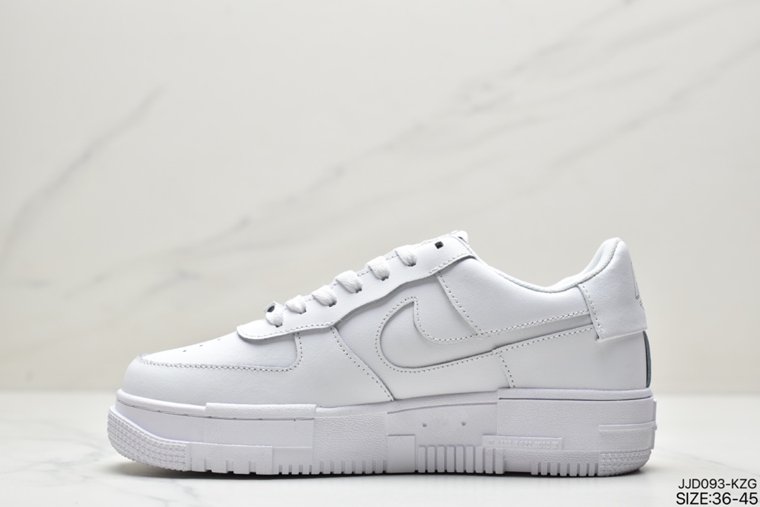 130 真标耐克Nike WMNS Air Force 1 Shadow空军一号 轻量增高低帮板鞋CI0919-100