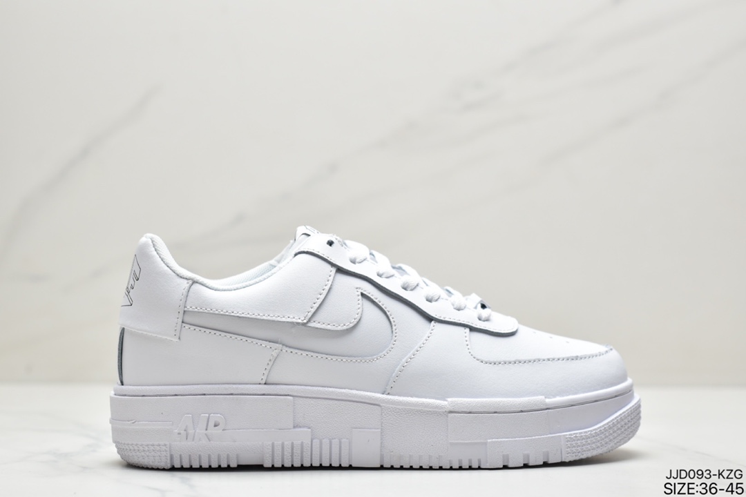 130 真标耐克Nike WMNS Air Force 1 Shadow空军一号 轻量增高低帮板鞋CI0919-100