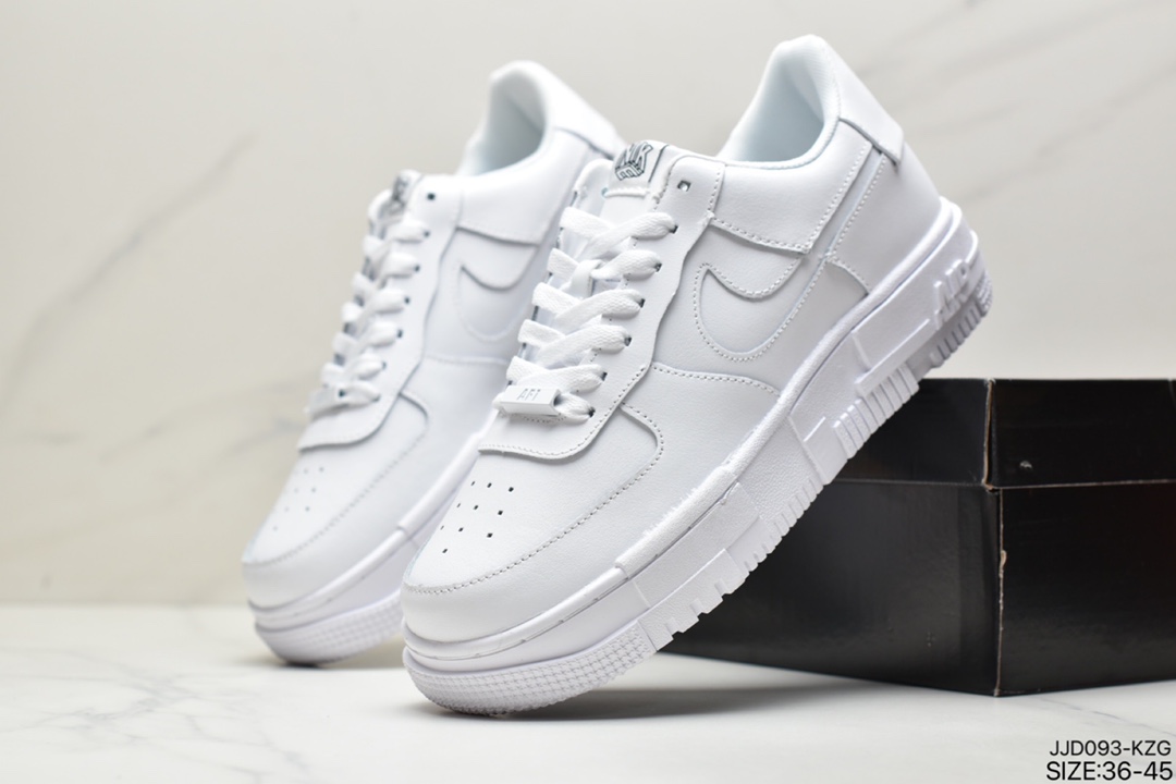 130 真标耐克Nike WMNS Air Force 1 Shadow空军一号 轻量增高低帮板鞋CI0919-100