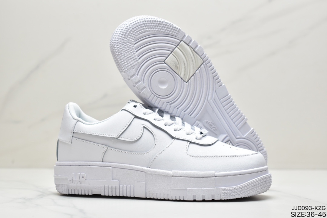 130 真标耐克Nike WMNS Air Force 1 Shadow空军一号 轻量增高低帮板鞋CI0919-100