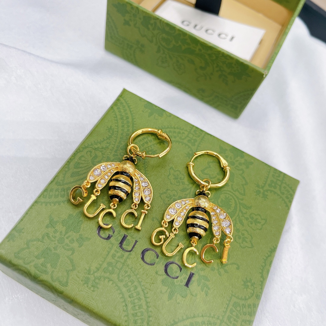 Gucci Jewelry Earring Gold Vintage