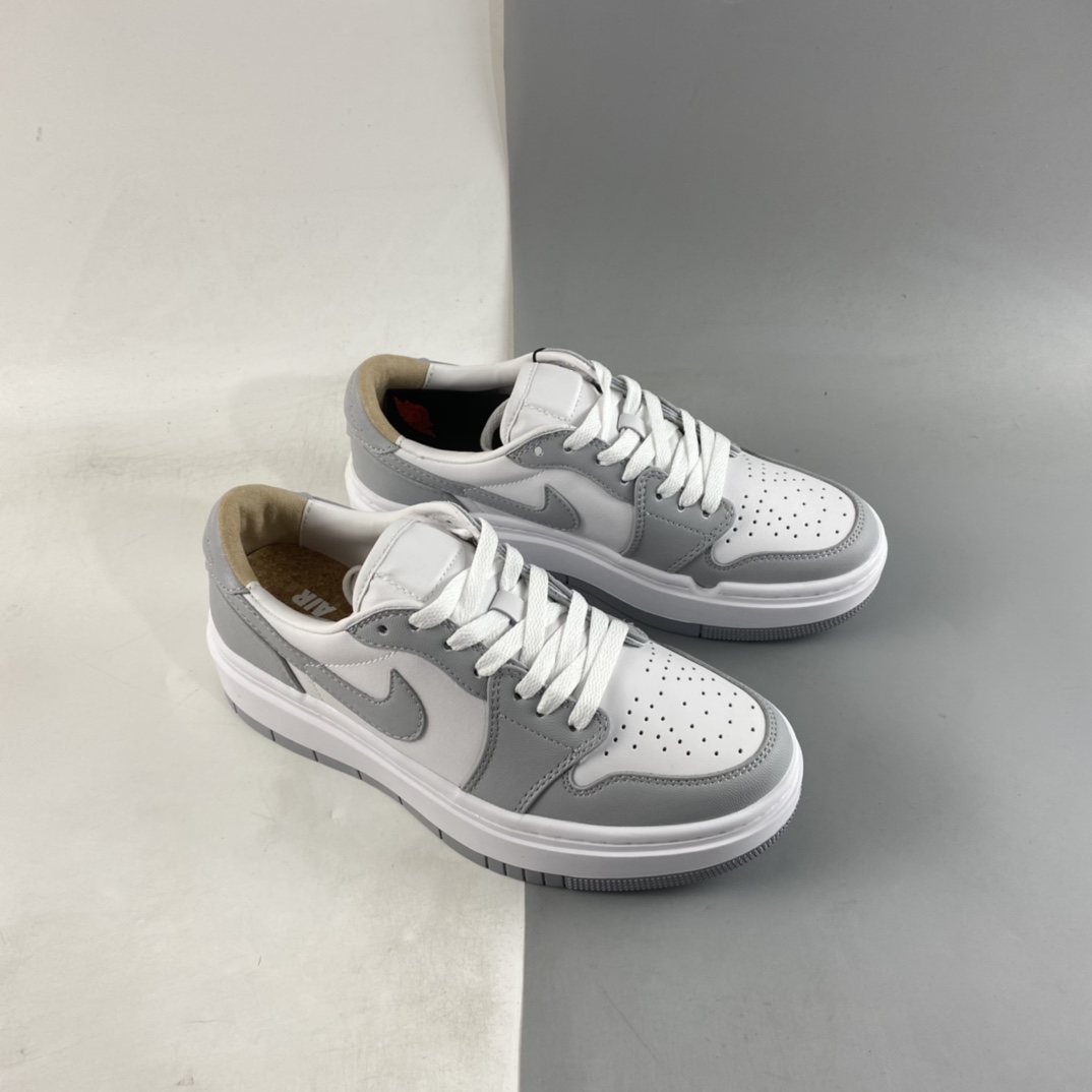 P240 Air Jordan 1 Elevate Low SE ”Wolf Grey” 小AJ 厚底复古篮球鞋 DH7004-100