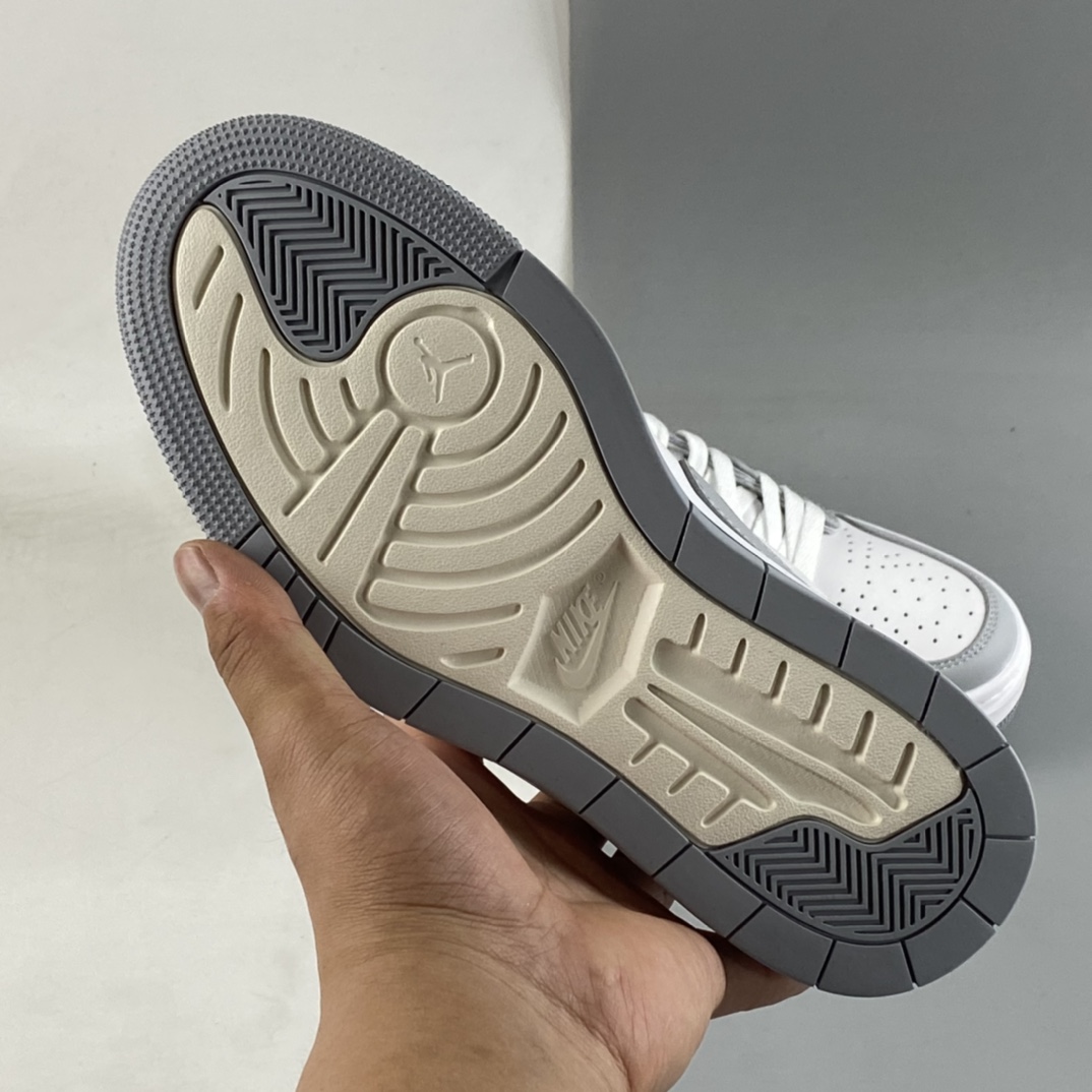 P240 Air Jordan 1 Elevate Low SE ”Wolf Grey” 小AJ 厚底复古篮球鞋 DH7004-100
