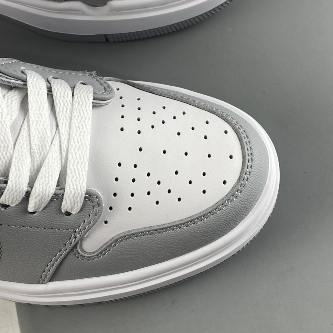 P240 Air Jordan 1 Elevate Low SE ”Wolf Grey” 小AJ 厚底复古篮球鞋 DH7004-100