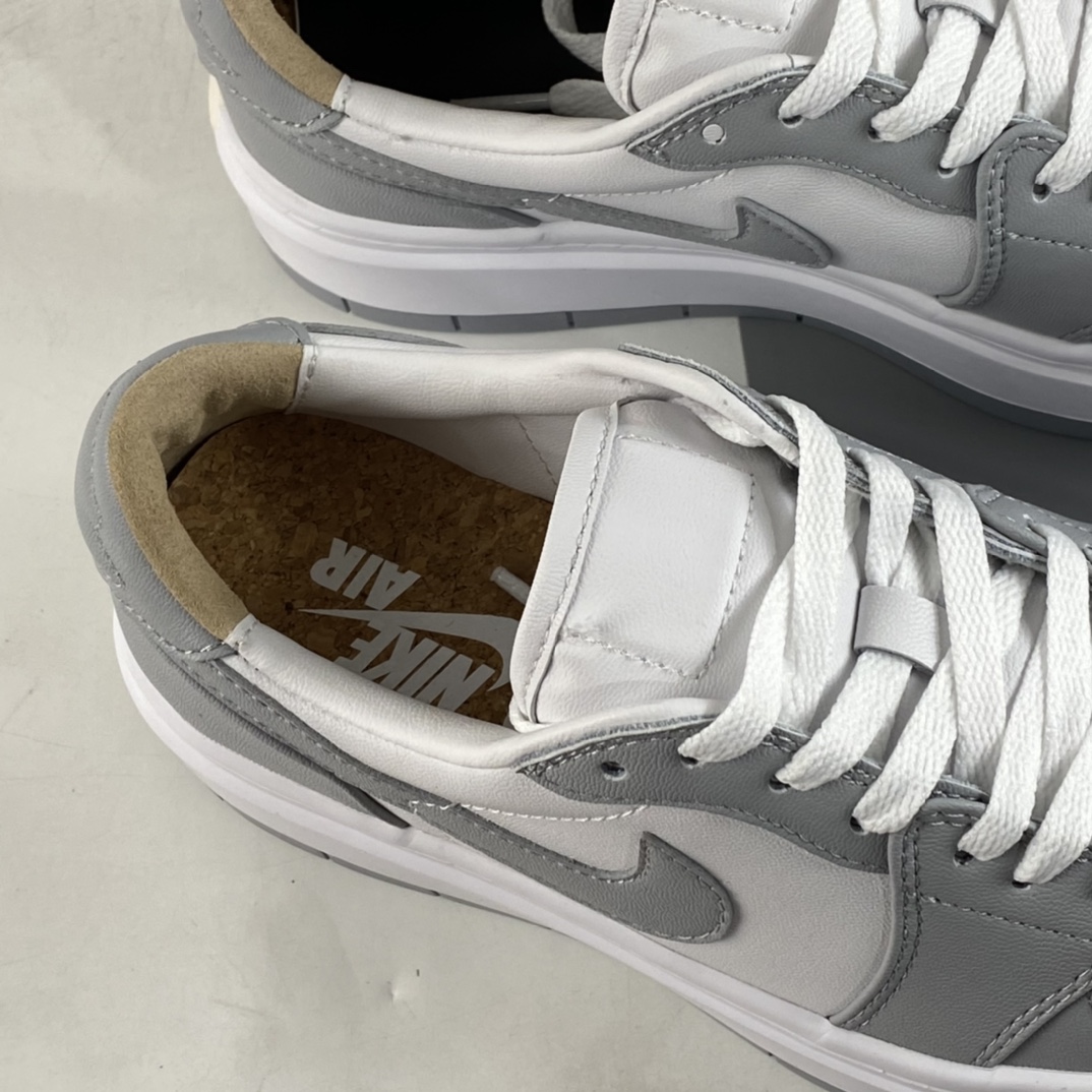 P240 Air Jordan 1 Elevate Low SE ”Wolf Grey” 小AJ 厚底复古篮球鞋 DH7004-100