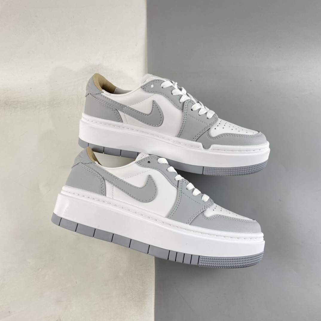 P240 Air Jordan 1 Elevate Low SE ”Wolf Grey” 小AJ 厚底复古篮球鞋 DH7004-100
