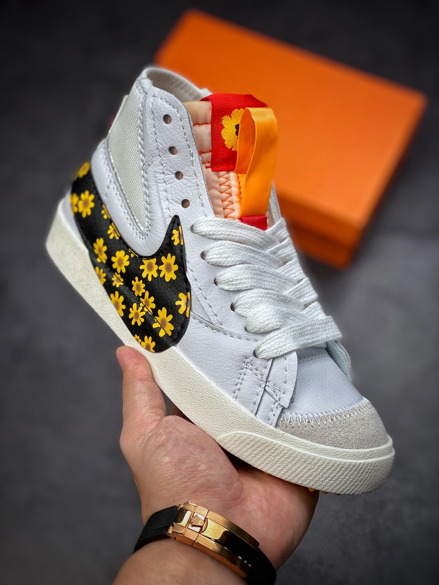 160 Nike Blazer Mid’77 Jumbo 黑白花 经典百搭低帮开拓者休闲运动板鞋 DD3111-103