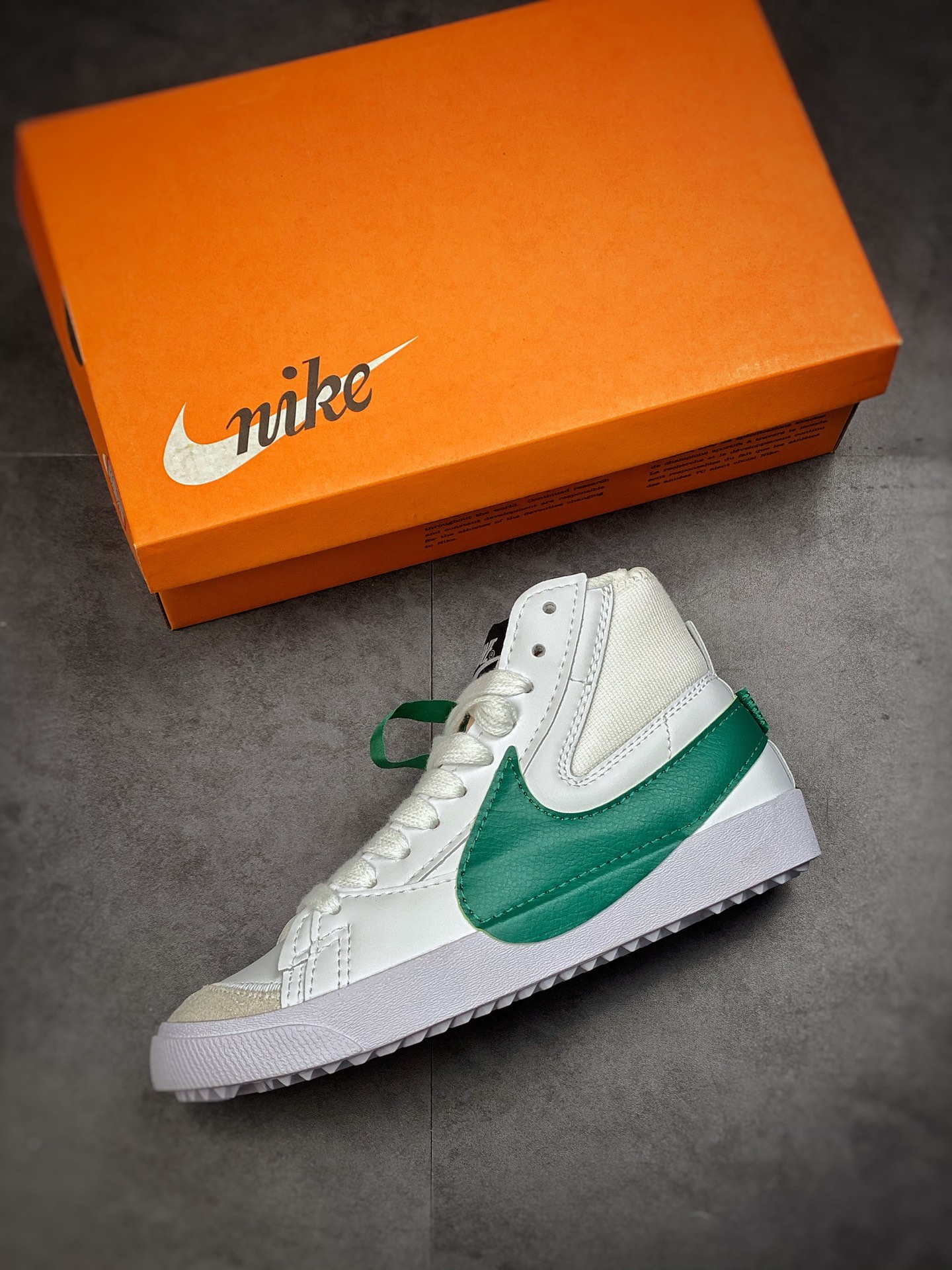 160 Nike Blazer Mid’77 Jumbo 白绿 经典百搭低帮开拓者休闲运动板鞋BQ4808-600