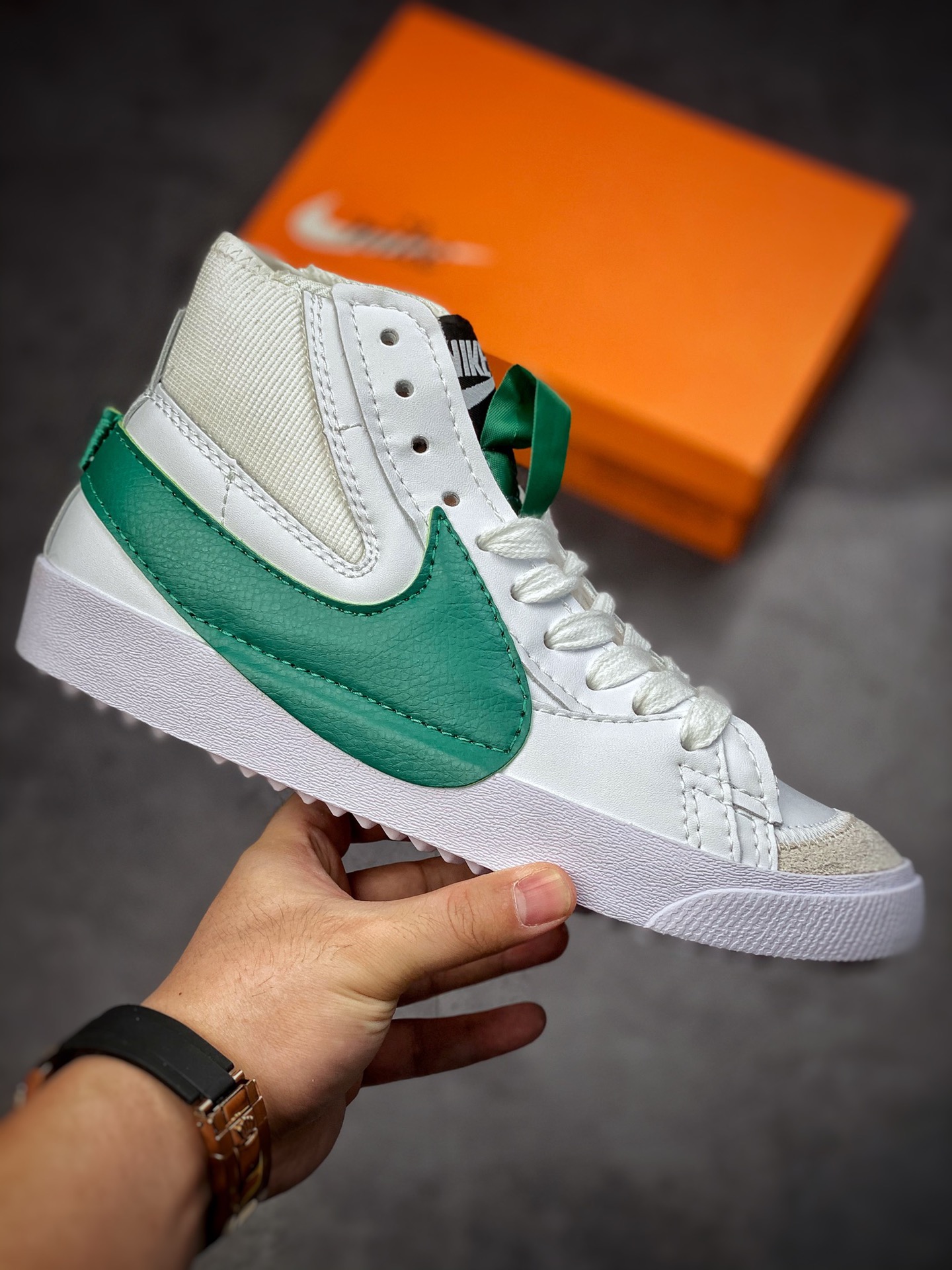 160 Nike Blazer Mid’77 Jumbo 白绿 经典百搭低帮开拓者休闲运动板鞋BQ4808-600