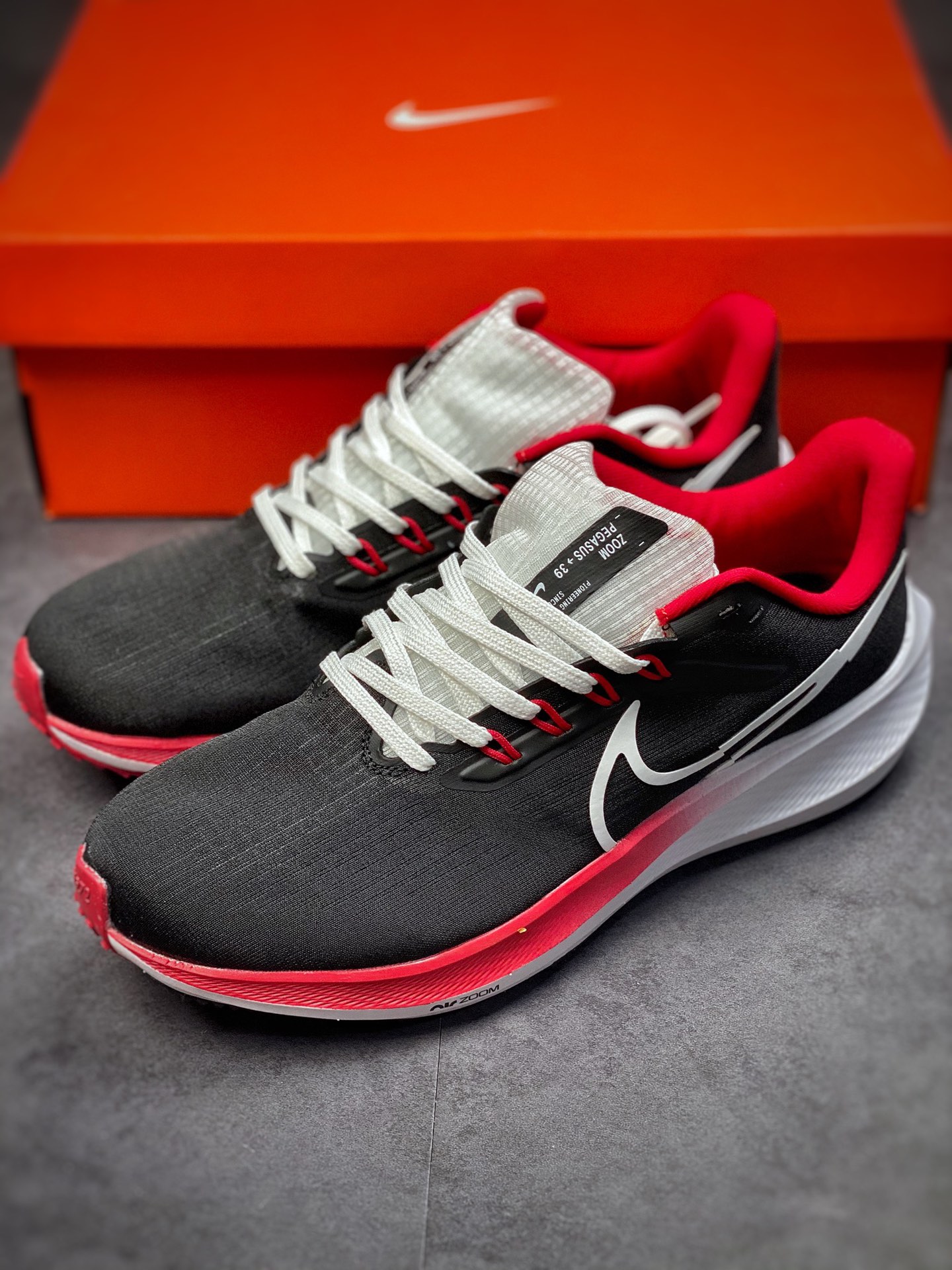 190 耐克Nike Zoom Pegasus 39代 超级飞马涡轮增压马拉松休闲运动慢跑鞋 DQ7871-001