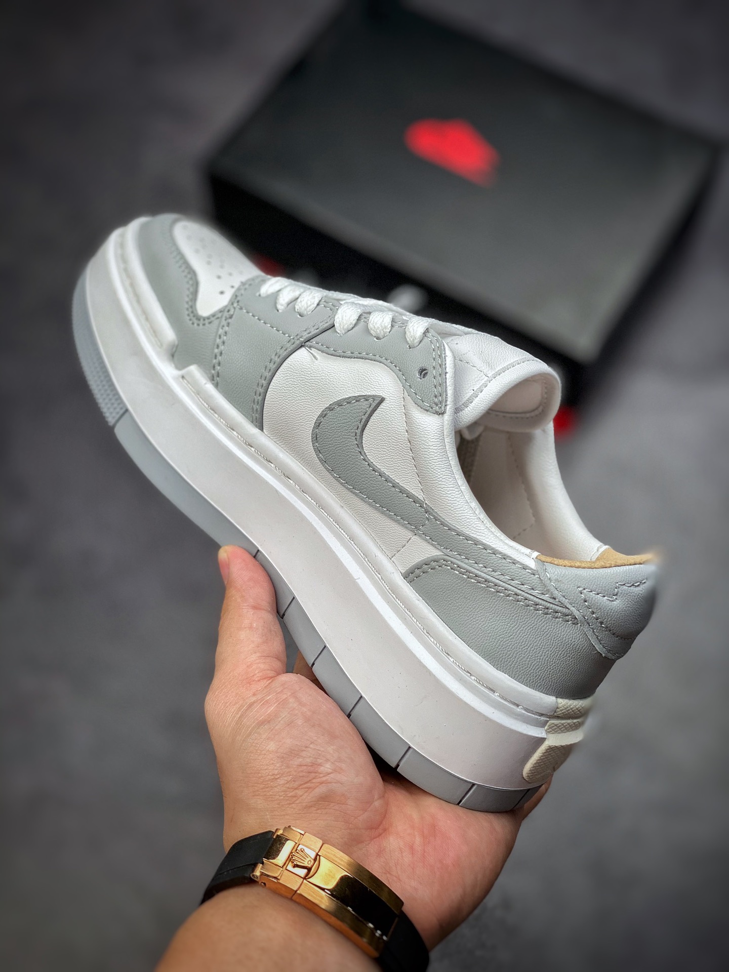 240 # 纯原版本 Air Jordan 1 Elevate Low SE”Wolf Grey” 烟灰配色 DH7004-100