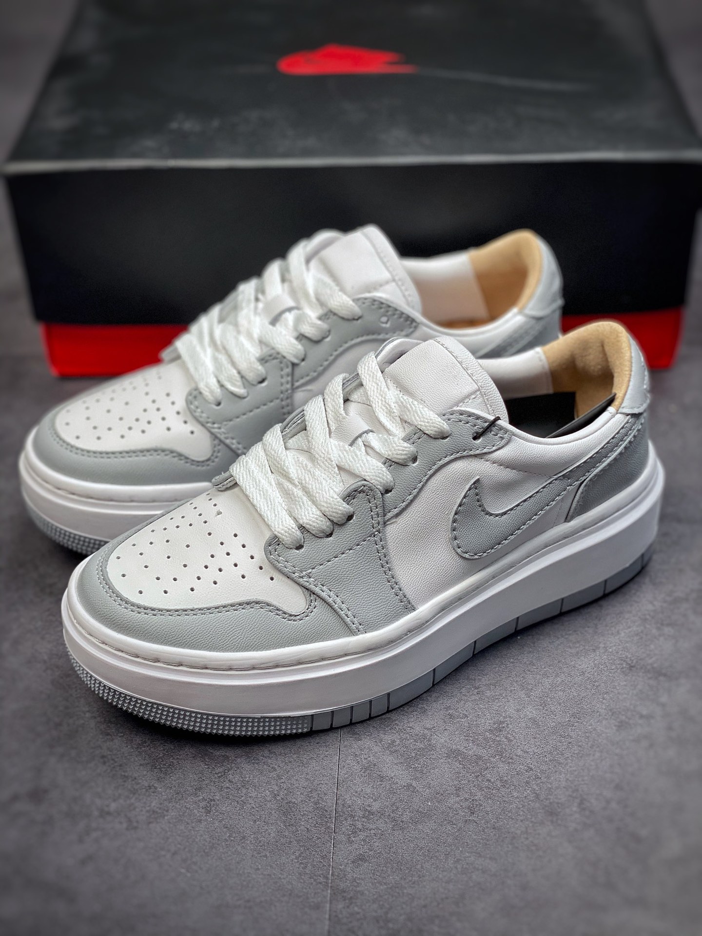 240 # 纯原版本 Air Jordan 1 Elevate Low SE”Wolf Grey” 烟灰配色 DH7004-100